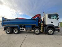 SCANIA R400 8x4 32 TON MANUAL TIPPING GRAB LORRY  - 2