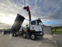 SCANIA R400 8x4 32 TON MANUAL TIPPING GRAB LORRY  - 32