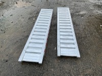 2No. UNUSED 1800mm x 349mm x 82mm 3300KGS ALUMINIUM RAMPS - 2