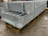 4No. UNUSED GALVANISED SHEEP HURDLE GATES & PINS - 2