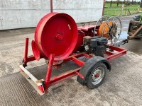 TWS PETROL SINGLE AXLE CABLE PULLING TRAILER - 7