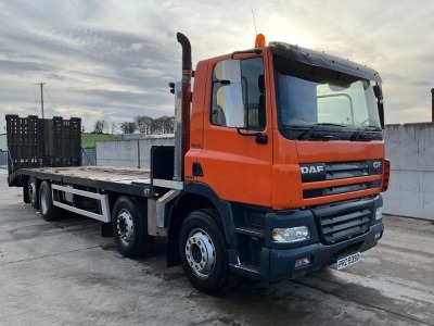 DAF CF85.380 32 TON 8X4 BEAVERTAIL PLANT LORRY