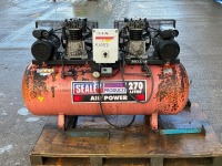 SEALEY 270lt 240v TWIN HEAD COMPRESSOR (K1037)