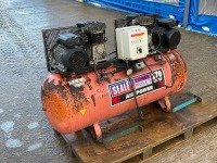 SEALEY 270lt 240v TWIN HEAD COMPRESSOR (K1037) - 9