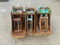 7No. ASSORTED DIGGING & SHUGH BUCKETS TO SUIT 2-6 TON MACHINES - 2