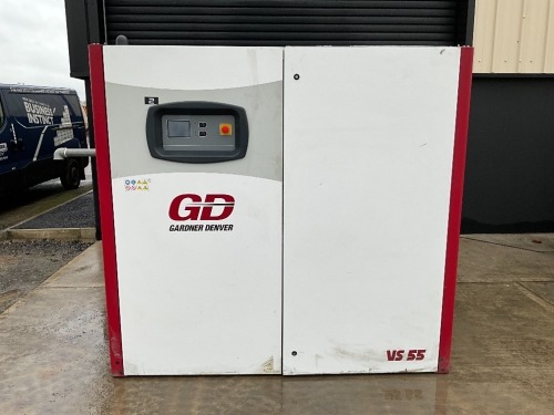 GARDNER DENVER VS55-10A 10 BAR 3 PHASE SCREW COMPRESSOR