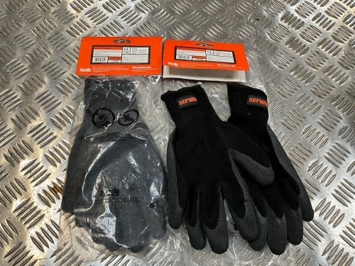 2No. UNUSED PAIRS OF SCRUFFS WORKGLOVES L