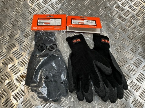 2No. UNUSED PAIRS OF SCRUFFS WORK GLOVES L