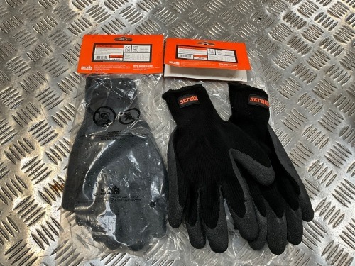 2No. UNUSED PAIRS OF SCRUFFS WORK GLOVES L