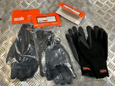 3No. UNUSED PAIRS OF SCRUFFS WORKGLOVES L