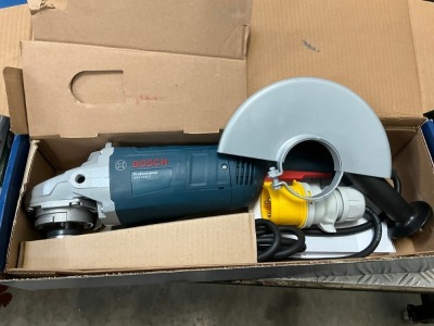 UNUSED BOSCH GWS2200P 110v 9" GRINDER