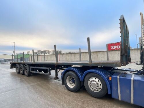 McGRATH 45ft TRI AXLE FLAT BED TRAILER ON AIR