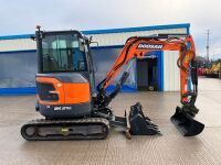 DOOSAN DX27Z 2.7 TON ZERO TAIL MINI DIGGER - 8