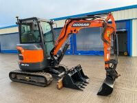 DOOSAN DX27Z 2.7 TON ZERO TAIL MINI DIGGER - 9