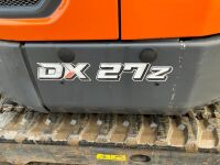 DOOSAN DX27Z 2.7 TON ZERO TAIL MINI DIGGER - 10