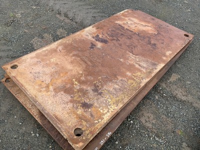 APPROX. 20MM 8X4 METAL ROAD PLATE