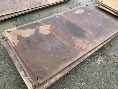 APPROX. 15MM 8X4 METAL ROAD PLATE