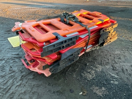 PALLET OF APPROX. 15No ROAD WORK BARRIERS