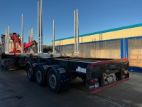 TINSLEY 39 TON TRI AXLE TIMBER CRANE TRAILER - 15