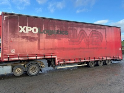 2No. CURTAINS TO SUIT DOUBLE DECK 45ft TRAILER