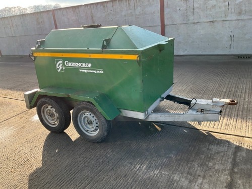 GREENCROP TWIN AXLE BUNDED METAL FUEL BOWSER