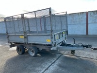 TRAILTEC 10ft x 6ft TWIN AXLE 3 WAY DROPSIDE TIPPING TRAILER