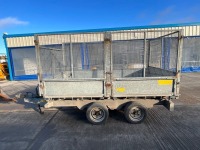 TRAILTEC 10ft x 6ft TWIN AXLE 3 WAY DROPSIDE TIPPING TRAILER - 4