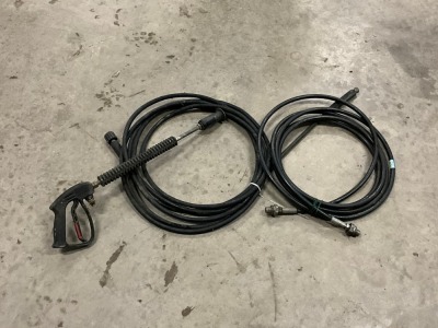 2No. POWER WASHER HOSES & LANCE