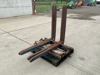 CASCADE DOUBLE PALLET FORKLIFT TOES TO SUITS 3 TON FORKLIFT