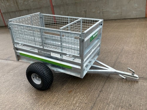 APPROX. 5ft x 3ft UNUSED RANCHER GALVANISED SHEEP TRAILER