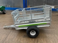 APPROX. 5ft x 3ft UNUSED RANCHER GALVANISED SHEEP TRAILER - 4