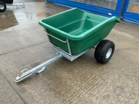 UNUSED RANCHER 500lt PLASTIC TIPPING QUAD TRAILER (GREEN) - 3