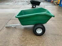 UNUSED RANCHER 500lt PLASTIC TIPPING QUAD TRAILER (GREEN) - 4