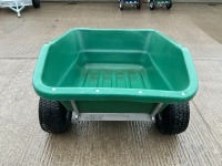 UNUSED RANCHER 500lt PLASTIC TIPPING QUAD TRAILER (GREEN) - 6