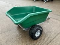 UNUSED RANCHER 500lt PLASTIC TIPPING QUAD TRAILER (GREEN) - 8