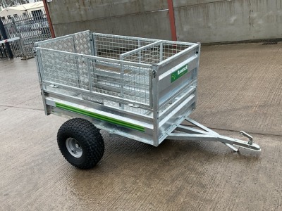 APPROX. 5ft x 3ft UNUSED RANCHER GALVANISED SHEEP TRAILER