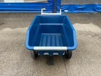 UNUSED RANCHER 250lt TWIN WHEEL PLASTIC TIPPING WHEEL BARROW (BLUE) - 2