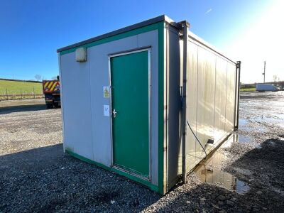 APPROX. 16ft x 8ft STEEL CLAD OFFICE