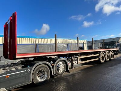 MONTRACON 45ft TRI AXLE FLAT TRAILER ON AIR