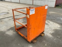 APPROX. 3FT X 3FT SAFETY BASKET TO SUIT FORKLIFT - 3