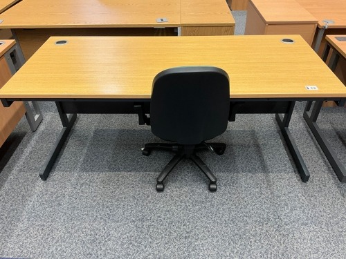 1800mm STRAIGHT DESK & PEDESTAL