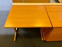 1600mm EXECUTIVE STRAIGHT DESK, 800mm EXTENSION & THREE DRAWER PEDESTAL - 2