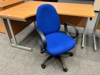 1800mm LEFT HAND CORNER DESK & OPERATOR CHAIR - 4