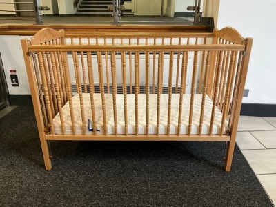 WOODEN BABY CRIB