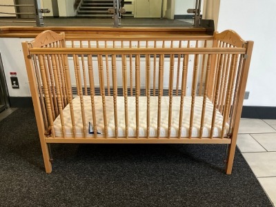 WOODEN BABY CRIB