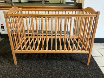 WOODEN BABY CRIB