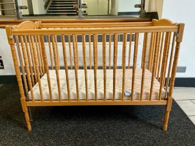 WOODEN BABY CRIB