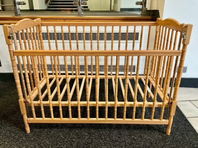 WOODEN BABY CRIB