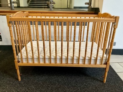 WOODEN BABY CRIB