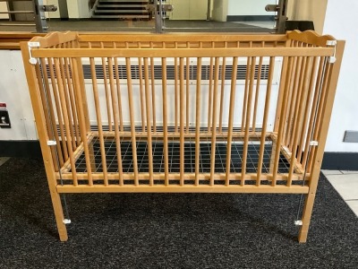 WOODEN BABY CRIB